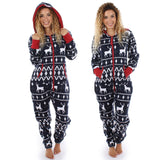 Ladies 3D Christmas Elk Jumpsuit